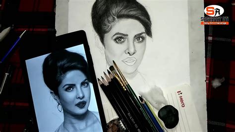 How To Draw Priyanka Chopra Realistic Drawing Ep 02 Tutorial Special For Beginners Youtube