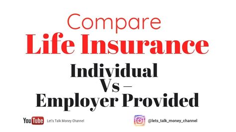 Individual Life Insurance compared to Group Term/Employee ...