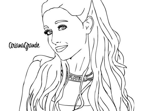 Ariana Grande Coloring Pages In 2022 Free Coloring Pages Coloring