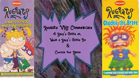 Rugrats Vhs Openings Bonus Features Feat Rugrats Rap Vintage Vhs