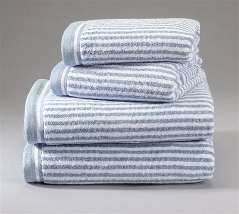 Buy Argos Home Stripes 4 Piece Towel Bale Blue And White Towels In