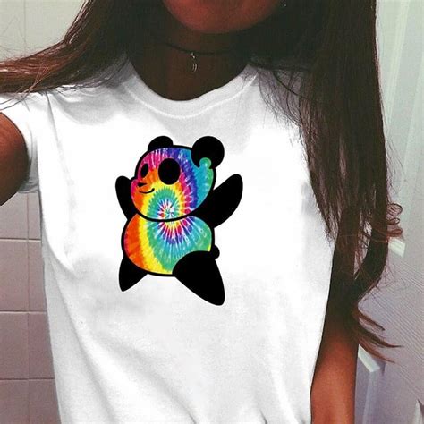 Colorful Cute Panda Shirt Teepython