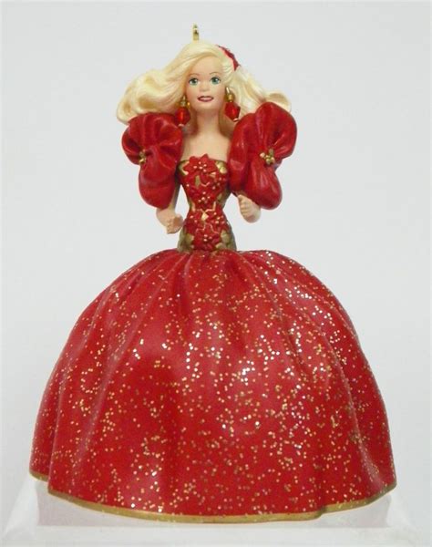 Keepsake 1993 Holiday Barbie Ornament New Collector By Hallmark Used Ni Box Holiday Barbie