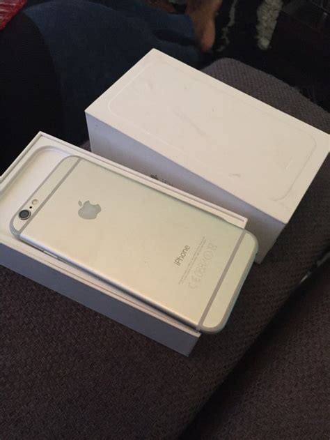 3wks Used Apple Iphone 6 Silver 16gb Very Affordable
