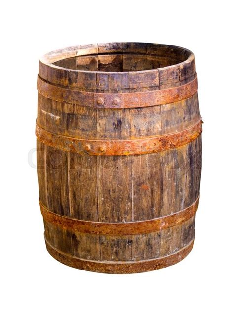 Wooden Barrel Stock Image Colourbox