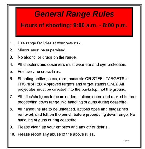 Avoid alcoholic beverages before and during shooting. Gun Ranges / Rules | Cowichan Fish and Game Association