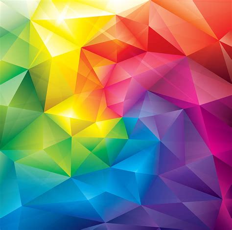 720p Free Download Polygon Abstract Background Colorful Pattern