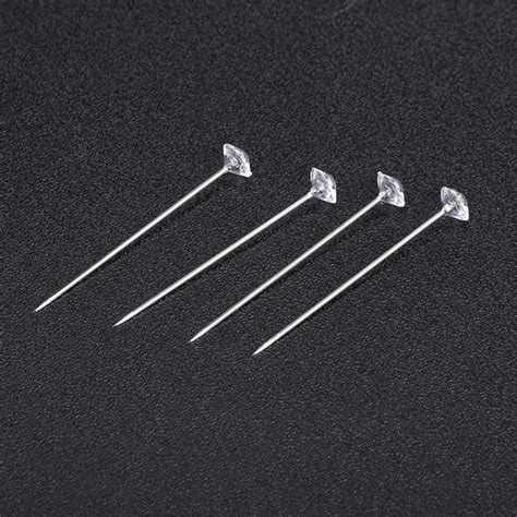 100pcs Rhinestone Head Sewing Pins Stitching Needles Corsages Pins