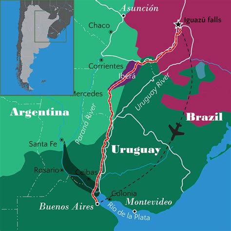 Parana River South America Map Interactive Map