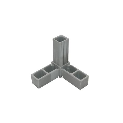 Connector Corner Shaped With Outlet For Aluminium Tube 25 X 25 X 1