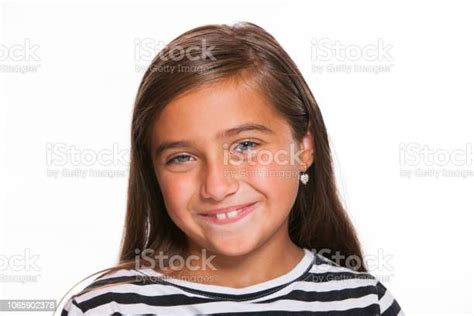 Studio Portraits Of 8 Year Old Girl Stock Photo Download Image Now