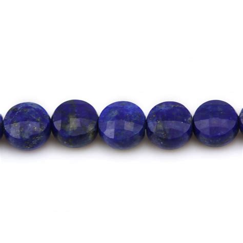 Lapis Lazuli Redondo Faceta Plana 6mm X 5pcs
