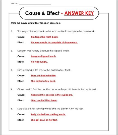 Https://wstravely.com/worksheet/cause And Effect Worksheet With Answers