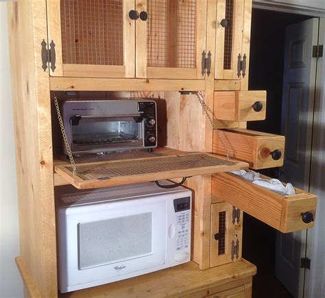 rustic microwave stand  richardchaos  lumberjockscom