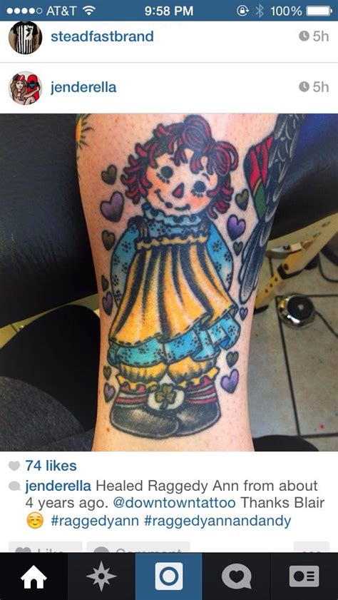 Raggedy Ann Tatty Badass Tattoos Raggedy Ann Raggedy Ann And Andy