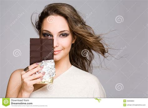 chocolate loving brunette cutie stock image image of latino gorgeous 25839883
