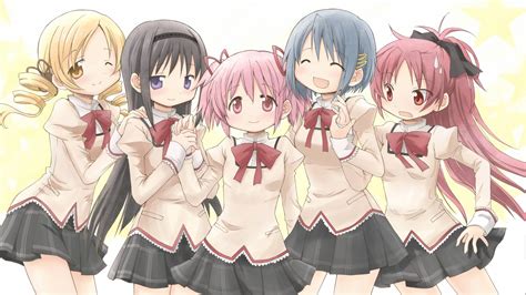 Download Homura Akemi Kyōko Sakura Sayaka Miki Mami Tomoe Madoka Kaname Anime Puella Magi Madoka