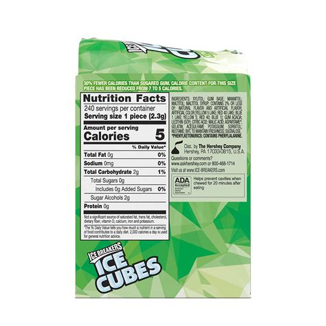 Ice Breakers Ice Cubes Kiwi Watermelon Flavored Sugar Free Chewing Gum