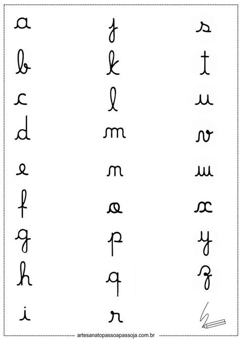 Letras Alfabeto Cursivo Cursiva Cursivas Letra Abecedario Caligrafia