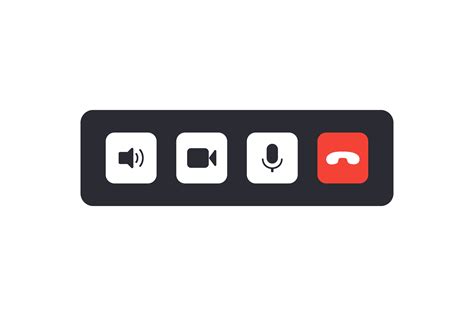 Video Call Buttons Icon 877448 Icons Design Bundles
