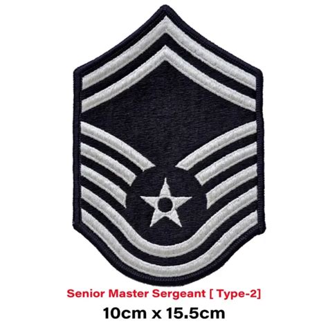 Senior Master Sergeant Navy Patch Us Uniform Dress Air Force Rank Sew