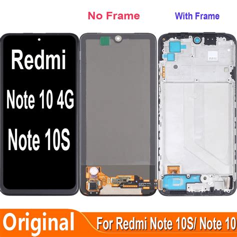 For Xiaomi Redmi Note 10 4g M2101k7ai M2101k7ag Lcd Display Touch