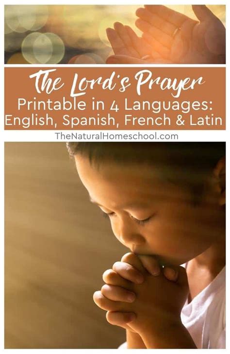 The Best The Lords Prayer In Spanish Printable And Latin English And