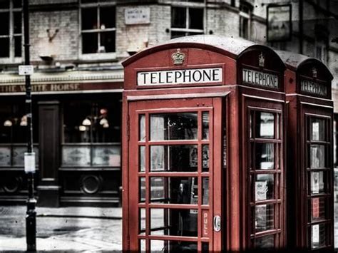 Red Telephone Booths London Uk England United Kingdom Europe