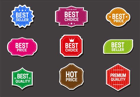 Free Colorful Labels Vector 111697 Vector Art At Vecteezy