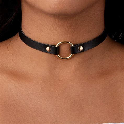 Complete Your Look With This Simple Yet Elegant Leather Choker This Accessory Is The Key To