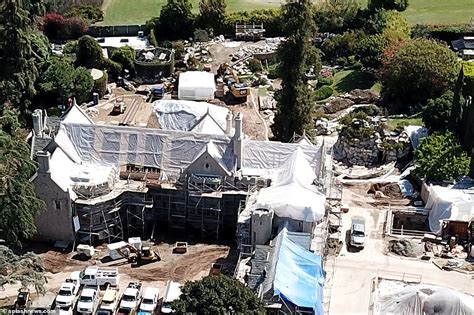 Playboy Mansion S Huge Renovation Project Is Revealed By Aerial Photos