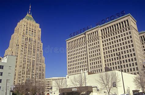 General Motors Headquarters In Downtown Detroit Mi Editorial