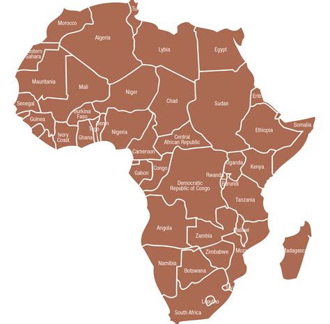 Africa Map Transparent Image Png Arts