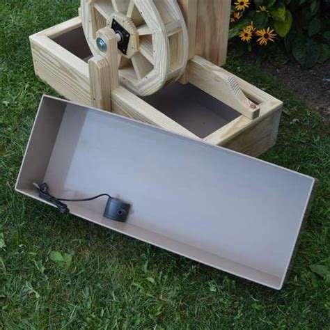 A And L Furniture Waterwheel Gristmill With Electric Pump Water Wheel