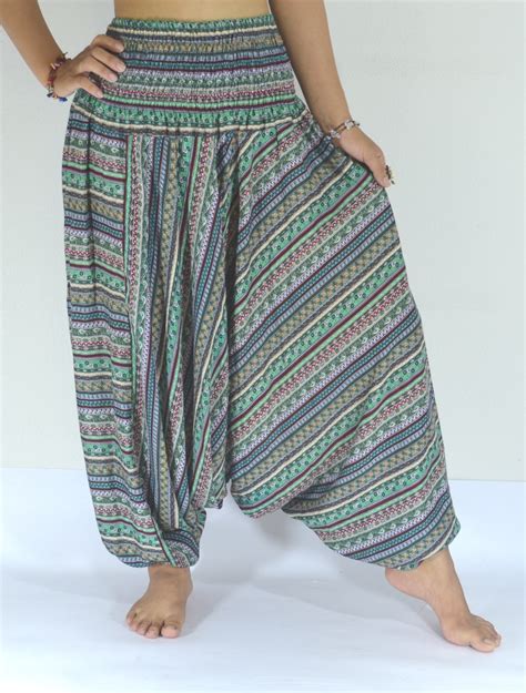 Harem Pants Women Hippie Hippy Comfy Boho Loungewear Aladdin Etsy