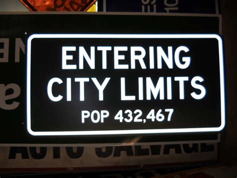 City Limits Sign In Signage