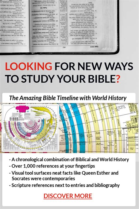 Amazing Bible Timeline With World History Bible Study Tool Study Poster