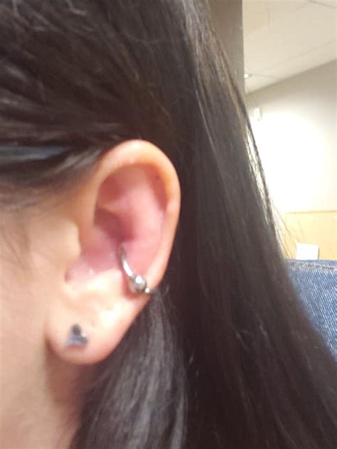 Not Sure If This Conch Piercing Is Infected Or If Its Just Healing Rpiercing