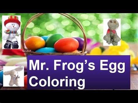 The frog coloring piages are ideal coloring activities for frog loving kids. SBK Show: Mr Frog's Egg Coloring - YouTube