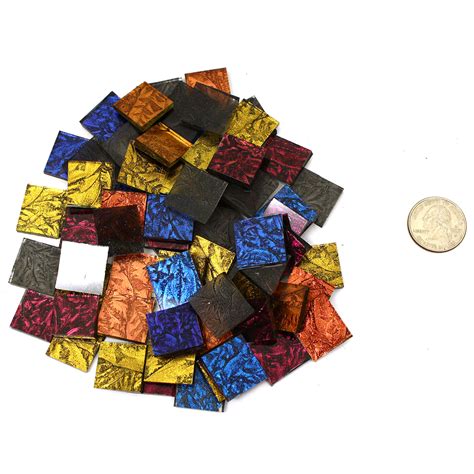 3 4 Van Gogh Sparkle Glass Chips Mix 75 Pieces Delphi Glass