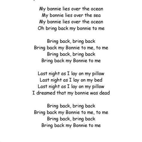 Stream Song My Bonnie Lies Over The Ocean By Radio Ernest Listen