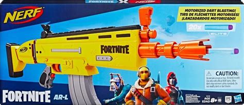 Play fortnite in real life with this nerf elite blaster that features motorised dart blasting. Hasbro Nerf Fortnite AR-L, Nerf Gun (yellow / gray) (E6