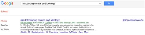 Google scholar is good for conducting simple searches across a broad number of databases. Accessing journal articles