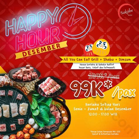 Sakabe Buffet Promo Happy Hour All You Can Eat Grill Shabu Dimsum