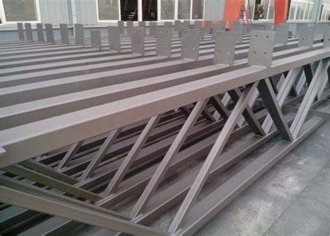 Q235b Light Square Tubing Trusses Grey Metal Structural Beams For Surport