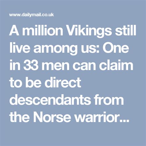A Million Vikings Still Live Among Us Vikings Norse Vikings Live