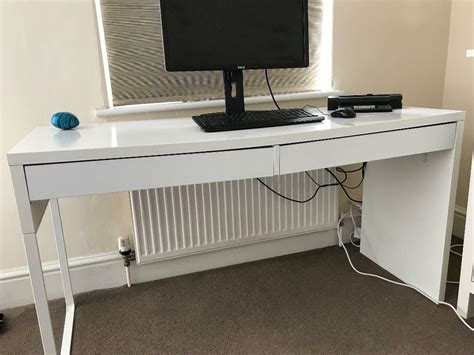 Desk Large Ikea White Micke Desk In Coventry West Midlands Gumtree