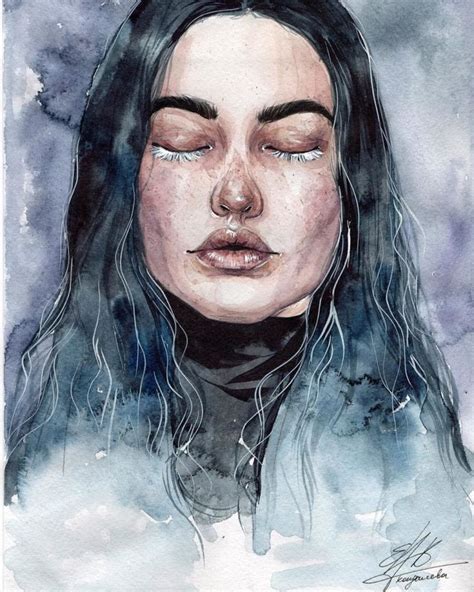 Watercolor Painting By Humid Peach Artwoonz