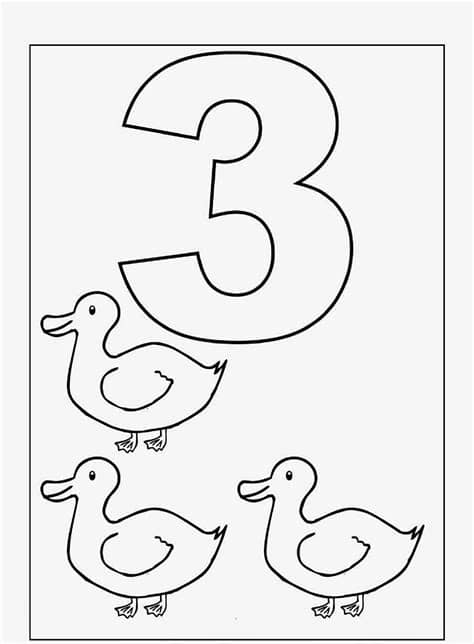Kindergarten Worksheets: Coloring Worksheets - Maths 1-10