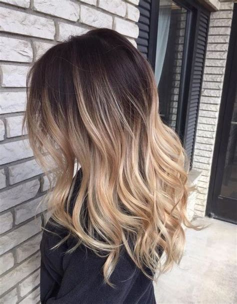 It's quite important to subtle blonde highlights on lighter brown hair can go a long way for thin medium length hair with dark roots like this. Brown To Blonde Ombre Hair Pictures, Photos, and Images ...